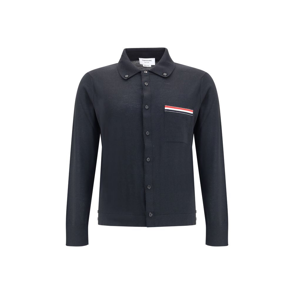 Thom Browne JERSEY STITCH BUTTON DOWN POINT COLLAR L
